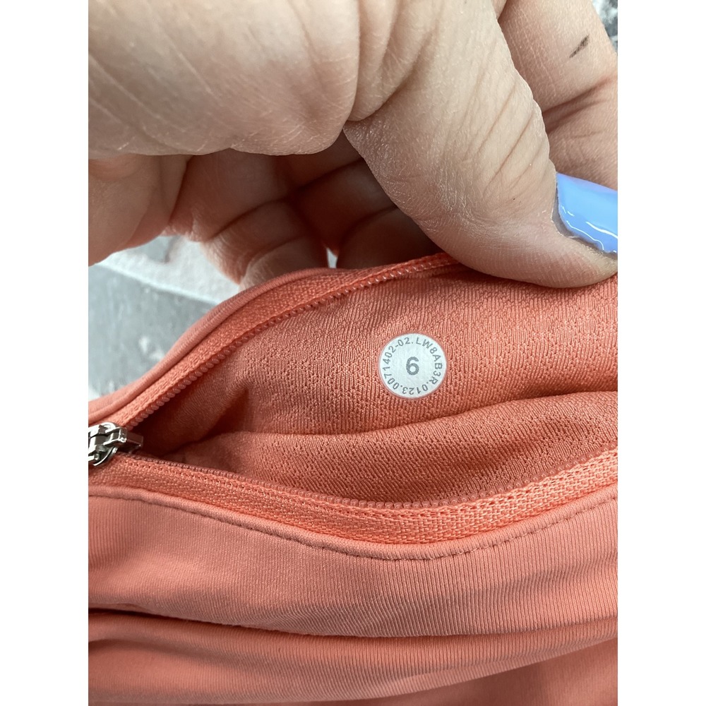 Lululemon Pace Rival Skirt Tall Coral Orange Pleated Tennis Skort Size 6 LW8AB3R - Picture 5 of 5